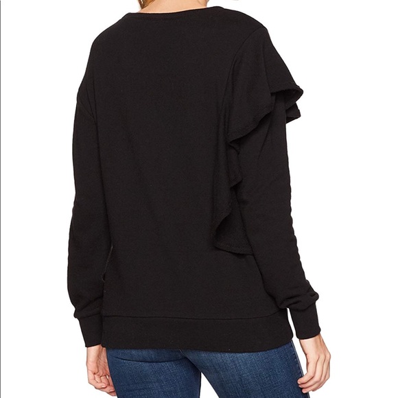 NWT• Splendid• Ruffle Crew Neck Sweater - Picture 7 of 8